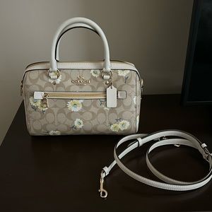 Coach Daisy/Signature Print ROWAN Satchel New without tags